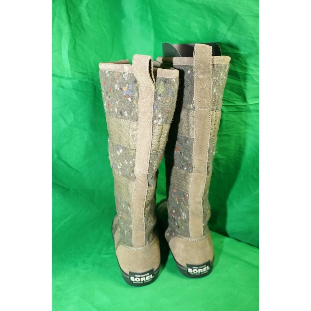 Sorel Womens Green Wool Zipper Knee High Winter Boots NL 1744-316 Size 7 - Picture 3 of 10